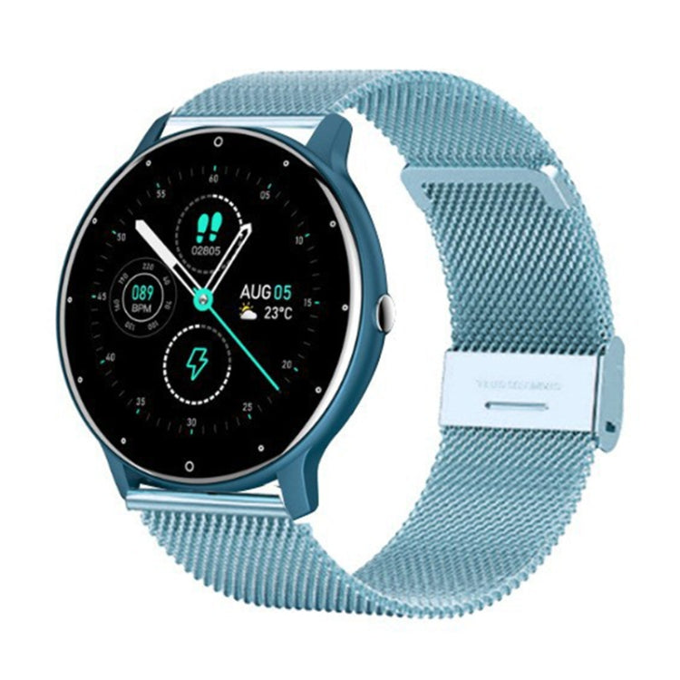 ZL02D Montre connectée 1,28 pouce étanche IP67 avec bracelet en acier, prise en charge de la surveillance de la fréquence cardiaque, bracelet en acier (bleu), bracelet en acier (noir), bracelet en acier (rose), bracelet en acier (doré)