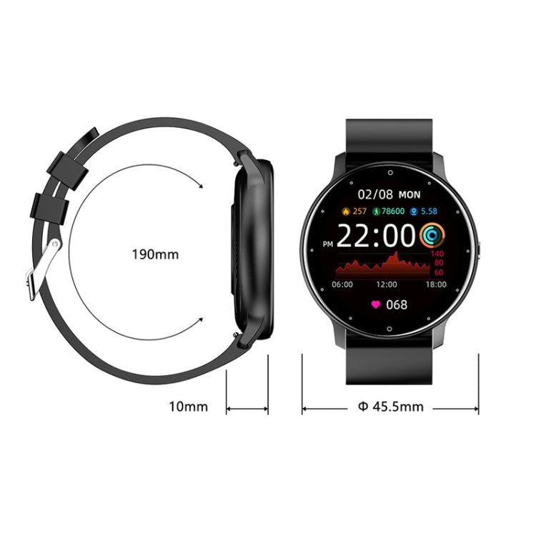 ZL02D Montre connectée 1,28 pouce étanche IP67 avec bracelet en acier, prise en charge de la surveillance de la fréquence cardiaque, bracelet en acier (bleu), bracelet en acier (noir), bracelet en acier (rose), bracelet en acier (doré)