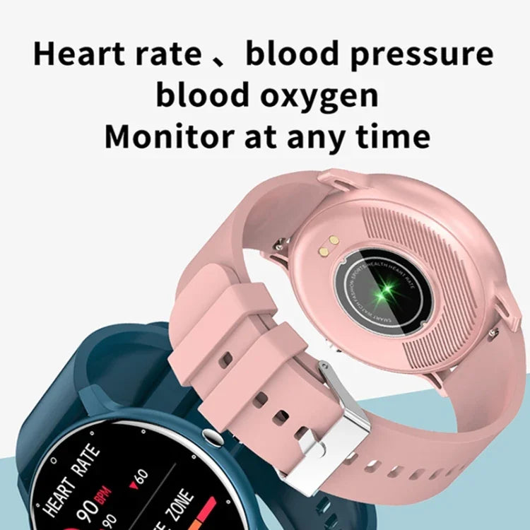ZL02D 1.28 inch IP67 Waterproof Steel Band Smart Watch Support Heart Rate Monitoring, Steel Band (Blue), Steel Band (Black), Steel Band (Pink), Steel Band (Gold)