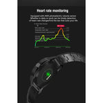Montre connectée N6, écran TFT 1,3 pouce, processeur MTK2502C, Bluetooth 4.0, bracelet en acier inoxydable, compatible avec le moniteur de fréquence cardiaque, le podomètre, le suivi du sommeil et le rappel d'activité.