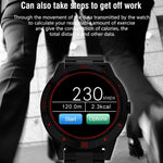 Montre connectée N6, écran TFT 1,3 pouce, processeur MTK2502C, Bluetooth 4.0, bracelet en acier inoxydable, compatible avec le moniteur de fréquence cardiaque, le podomètre, le suivi du sommeil et le rappel d'activité.