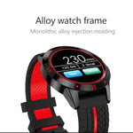 Montre intelligente N6 avec écran TFT 1,3 pouce MTK2502C Bluetooth4.0, bracelet en silicone, supporte moniteur de fréquence cardiaque & podomètre & suivi du sommeil & rappel sédentaire, bracelet silicone/rouge, bracelet silicone/jaune