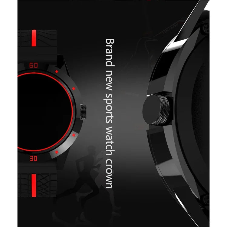 Montre intelligente N6 avec écran TFT 1,3 pouce MTK2502C Bluetooth4.0, bracelet en silicone, supporte moniteur de fréquence cardiaque & podomètre & suivi du sommeil & rappel sédentaire, bracelet silicone/rouge, bracelet silicone/jaune
