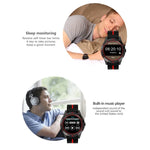 Montre intelligente N6 avec écran TFT 1,3 pouce MTK2502C Bluetooth4.0, bracelet en silicone, supporte moniteur de fréquence cardiaque & podomètre & suivi du sommeil & rappel sédentaire, bracelet silicone/rouge, bracelet silicone/jaune
