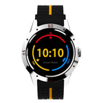 Montre intelligente N6 avec écran TFT 1,3 pouce MTK2502C Bluetooth4.0, bracelet en silicone, supporte moniteur de fréquence cardiaque & podomètre & suivi du sommeil & rappel sédentaire, bracelet silicone/rouge, bracelet silicone/jaune