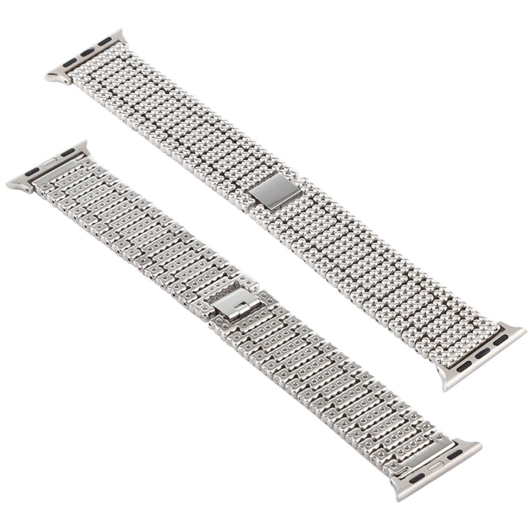 Pour Apple Watch Series 7 41mm / 6 & SE & 5 & 4 40mm / 3 & 2 & 1 38mm Bracelet en Acier Inoxydable à Neuf Billes, Pour Apple Watch Series 7 41mm / 6 & SE & 5 & 4 40mm / 3 & 2 & 1 38mm