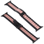 Pour bracelet de montre en acier inoxydable Apple Watch Series 10 42 mm / 9&8&7 41 mm / SE 3&SE 2&6&SE&5&4 40 mm / 3&2&1 38 mm, pour Apple Watch Series 8&7 41 mm / SE 2&6&SE&5&4 40 mm / 3&2&1 38 mm