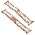 Pour bracelet de montre en acier inoxydable Apple Watch Series 10 42 mm / 9&8&7 41 mm / SE 3&SE 2&6&SE&5&4 40 mm / 3&2&1 38 mm, pour Apple Watch Series 8&7 41 mm / SE 2&6&SE&5&4 40 mm / 3&2&1 38 mm