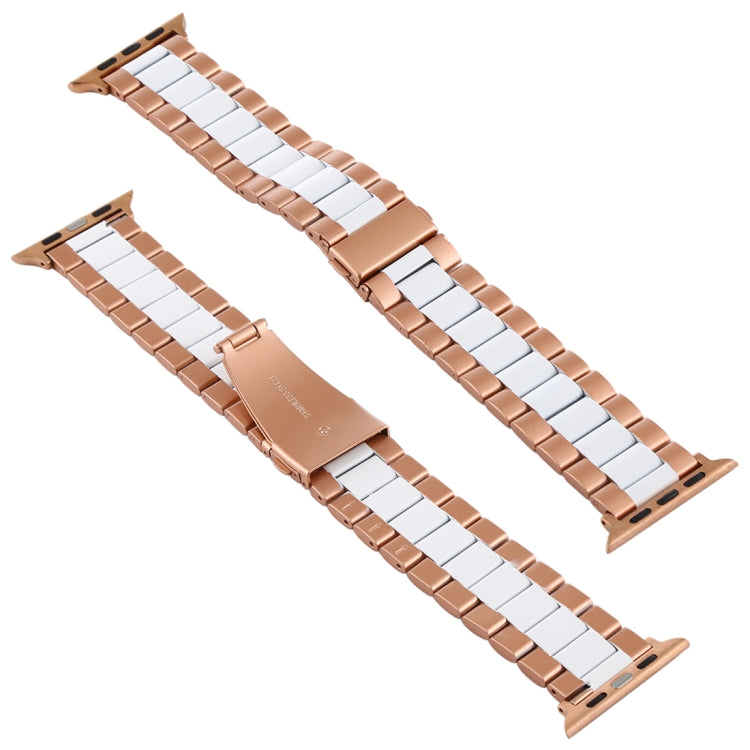 Pour bracelet de montre en acier inoxydable Apple Watch Series 10 42 mm / 9&8&7 41 mm / SE 3&SE 2&6&SE&5&4 40 mm / 3&2&1 38 mm, pour Apple Watch Series 8&7 41 mm / SE 2&6&SE&5&4 40 mm / 3&2&1 38 mm