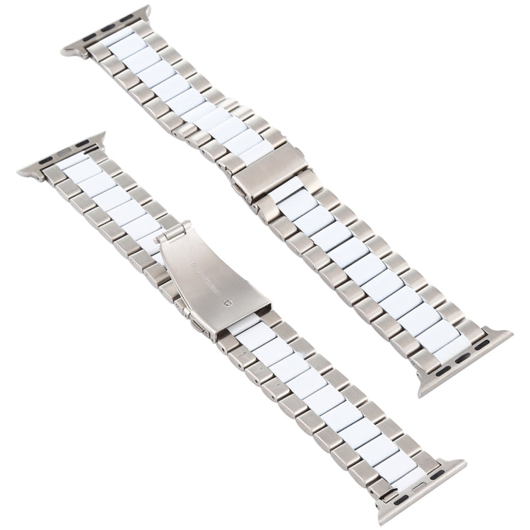 Pour bracelet de montre en acier inoxydable Apple Watch Series 10 42 mm / 9&8&7 41 mm / SE 3&SE 2&6&SE&5&4 40 mm / 3&2&1 38 mm, pour Apple Watch Series 8&7 41 mm / SE 2&6&SE&5&4 40 mm / 3&2&1 38 mm