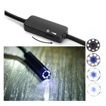YPC110 Caméra HD 2.0MP 8mm Endoscope WiFi Tube serpent Inspection avec 8 LED, Étanche IP68, Diamètre de l'objectif : 8mm, Longueur : 2m, Câble rigide, Câble rigide 2m