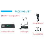 YPC110 Caméra HD 2.0MP 8mm Endoscope WiFi Tube serpent Inspection avec 8 LED, Étanche IP68, Diamètre de l'objectif : 8mm, Longueur : 3,5m, Câble rigide, Câble rigide 3,5m