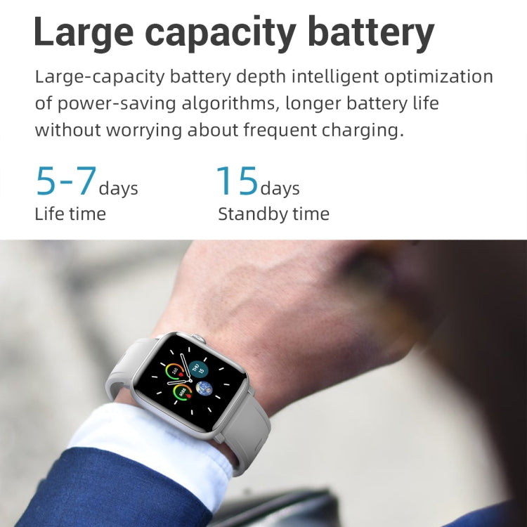 Montre connectée de sport SE02 Bluetooth, avec suivi de la fréquence cardiaque, de la pression artérielle, de l'oxygénation sanguine, du sommeil et rappel d'activité.