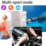 Montre connectée de sport SE02 Bluetooth, avec suivi de la fréquence cardiaque, de la pression artérielle, de l'oxygénation sanguine, du sommeil et rappel d'activité.