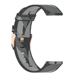 Bracelet de montre en nylon tissé à rayures de 20 mm pour Galaxy Watch 42 mm, Galaxy Active / Active 2, Gear Sport et S2 Classic