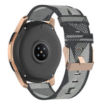 Bracelet de montre en nylon tissé à rayures de 20 mm pour Galaxy Watch 42 mm, Galaxy Active / Active 2, Gear Sport et S2 Classic