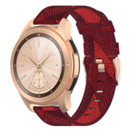 Bracelet de montre en nylon tissé à rayures de 20 mm pour Galaxy Watch 42 mm, Galaxy Active / Active 2, Gear Sport et S2 Classic