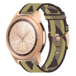 Bracelet de montre en nylon tissé à rayures de 20 mm pour Galaxy Watch 42 mm, Galaxy Active / Active 2, Gear Sport et S2 Classic