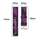 Bracelet de montre en nylon tissé à rayures de 22 mm pour Huawei GT / GT2 46 mm, Honor Magic Watch 2 46 mm / Magic
