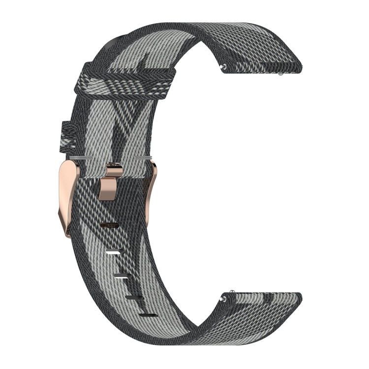 Bracelet de montre en nylon tissé à rayures de 22 mm pour Galaxy Watch 46 mm / Gear S3