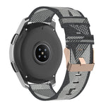 Bracelet de montre en nylon tissé à rayures de 22 mm pour Galaxy Watch 46 mm / Gear S3