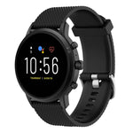 22mm Texture Silicone Wrist Strap Watch Band for Fossil Gen 5 Carlyle, Gen 5 Julianna, Gen 5 Garrett, Gen 5 Carlyle HR