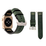 Pour Apple Watch Ultra 49 mm et Watch Ultra 2 49 mm / Series 10 46 mm / 9 et 8 et 7 45 mm / SE 3 et SE 2 et 6 et SE et 5 et 4 44 mm / 3 et 2 et 1 42 mm Bracelet de montre en cuir véritable avec motif à rayures XX rétro, Pour 42 mm