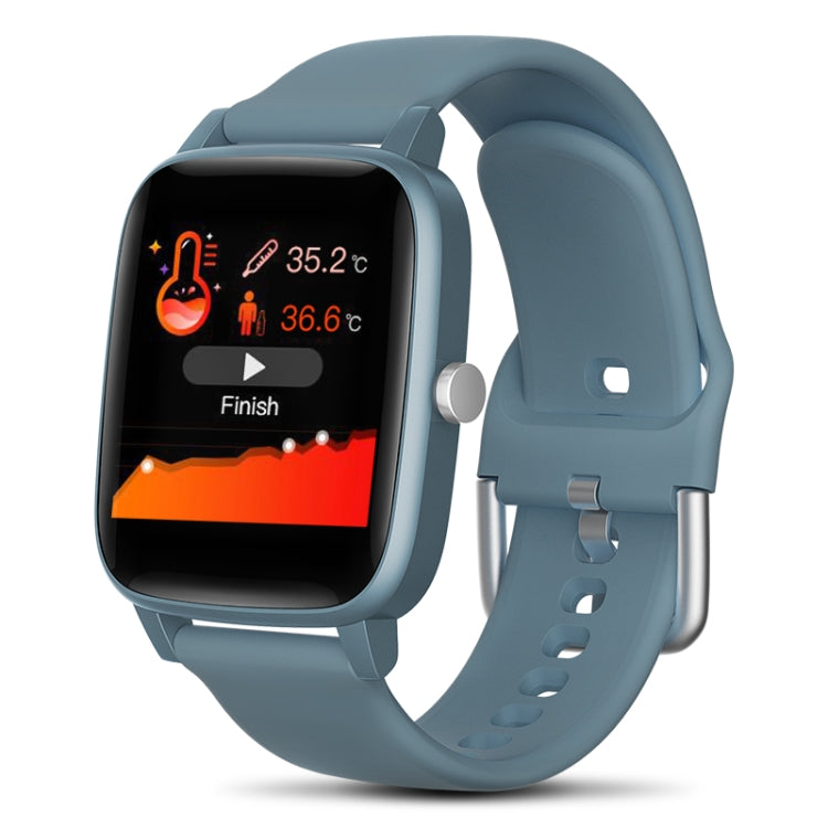 Montre connectée T98 avec écran couleur de 1,4 pouce, étanche IP67, compatible avec la mesure de la température corporelle, le suivi de la fréquence cardiaque, le suivi de la pression artérielle, le rappel d'activité et le calcul des calories.