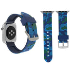 Pour bracelet de montre en silicone à motif camouflage de mode 38 mm pour Apple Watch Series 3 & 2 & 1 38 mm