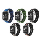 Pour bracelet de montre en silicone à motif camouflage de mode 38 mm pour Apple Watch Series 3 & 2 & 1 38 mm