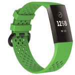 Square Hole Adjustable Sport Watch Band for FITBIT Charge 3