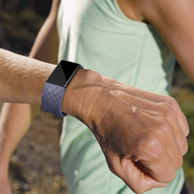 Bracelet de montre de sport réglable à motif de diamants pour FITBIT Charge 2, taille : S, 10,5 x 8,5 cm, S
