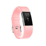 Bracelet de montre de sport réglable à motif de diamants pour FITBIT Charge 2, taille : S, 10,5 x 8,5 cm, S