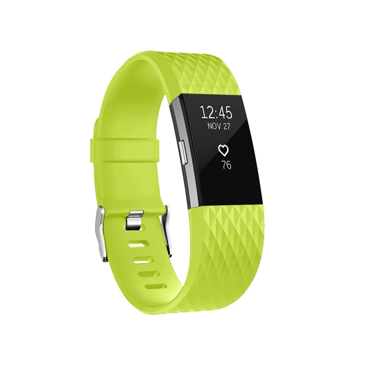 Bracelet de montre de sport réglable à motif de diamants pour FITBIT Charge 2, taille : S, 10,5 x 8,5 cm, S