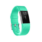 Bracelet de montre de sport réglable à motif de diamants pour FITBIT Charge 2, taille : S, 10,5 x 8,5 cm, S