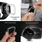 Étui de protection souple en TPU pour montre connectée Fitbit Versa