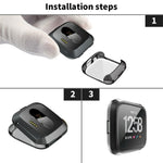 Étui de protection souple en TPU pour montre connectée Fitbit Versa
