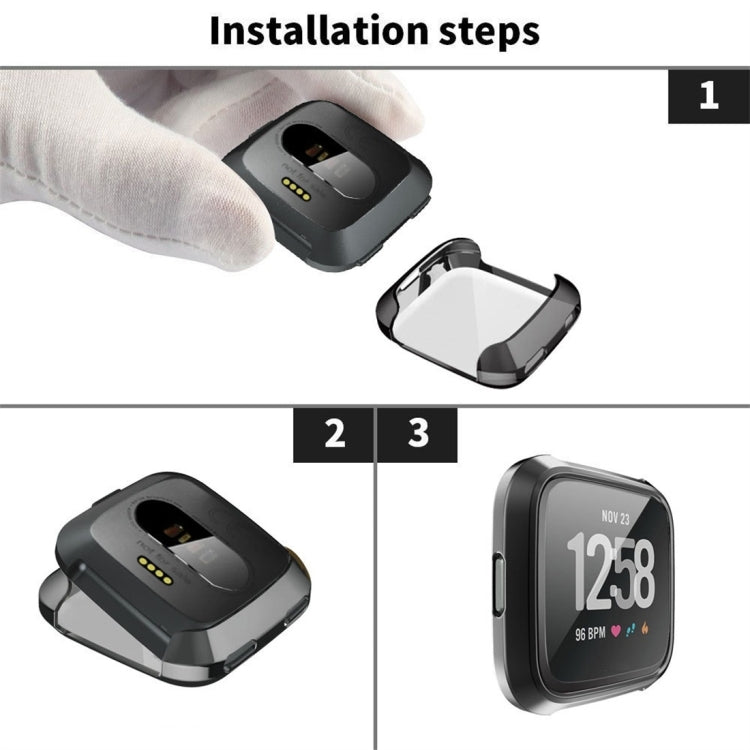 Étui de protection souple en TPU pour montre connectée Fitbit Versa