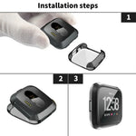 Étui de protection souple en TPU pour montre connectée Fitbit Versa