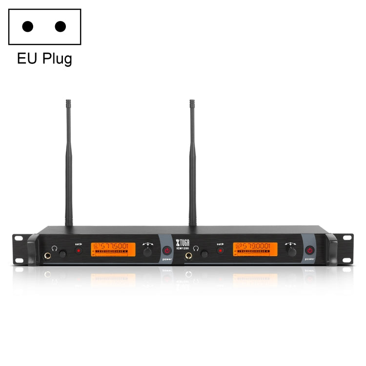 XTUGA IEM1200 Système de moniteur d’oreille sans fil pour chanteur de scène, émetteur