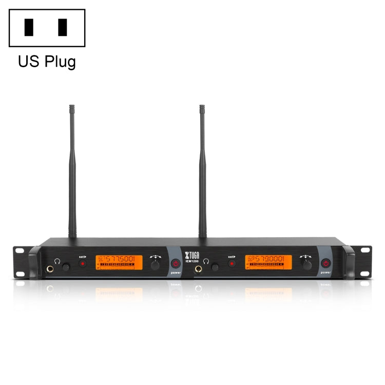 XTUGA IEM1200 Système de moniteur d’oreille sans fil pour chanteur de scène, émetteur