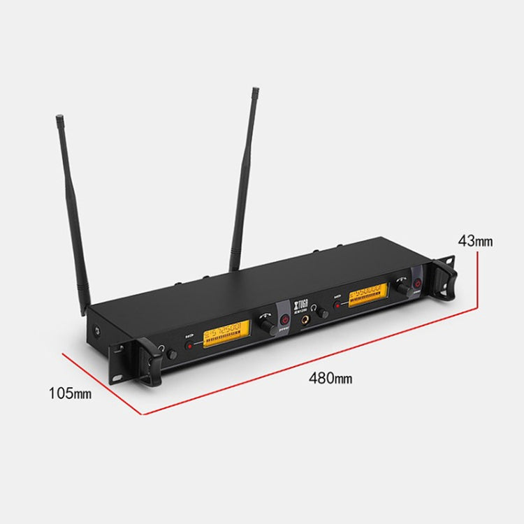 XTUGA IEM1200 Système de moniteur d’oreille sans fil pour chanteur de scène, émetteur