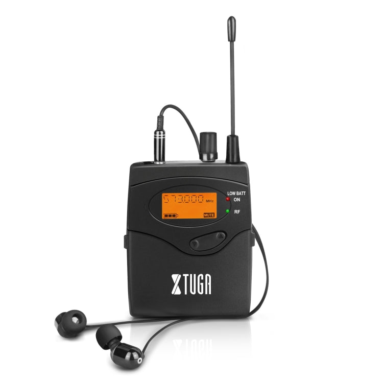 Système de moniteur d'oreille pour chanteur de scène récepteur sans fil XTUGA IEM1200, récepteur bodypack