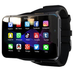 Montre connectée LOKMAT APPLLP Max 4G Call, écran 2,88 pouces, processeur quadricœur MTK6761, 4 Go de RAM + 64 Go de stockage, Android 9.0, GPS, capteur de fréquence cardiaque