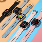 Montre connectée LOKMAT P8 avec écran de 1,4 pouce, étanche, podomètre, suivi du sommeil et de la fréquence cardiaque