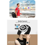 Montre connectée DT28 de 1,54 pouce, étanche IP68, bracelet en silicone, Bluetooth 4.2, notifications d'appels entrants, surveillance de la pression artérielle et paiement sans contact.