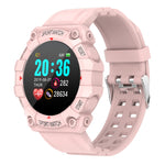 FD68 Montre connectée sport à écran rond couleur 1,3 pouces, support fréquence cardiaque / mode multi-sports, FD68