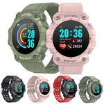 FD68 Montre connectée sport à écran rond couleur 1,3 pouces, support fréquence cardiaque / mode multi-sports, FD68