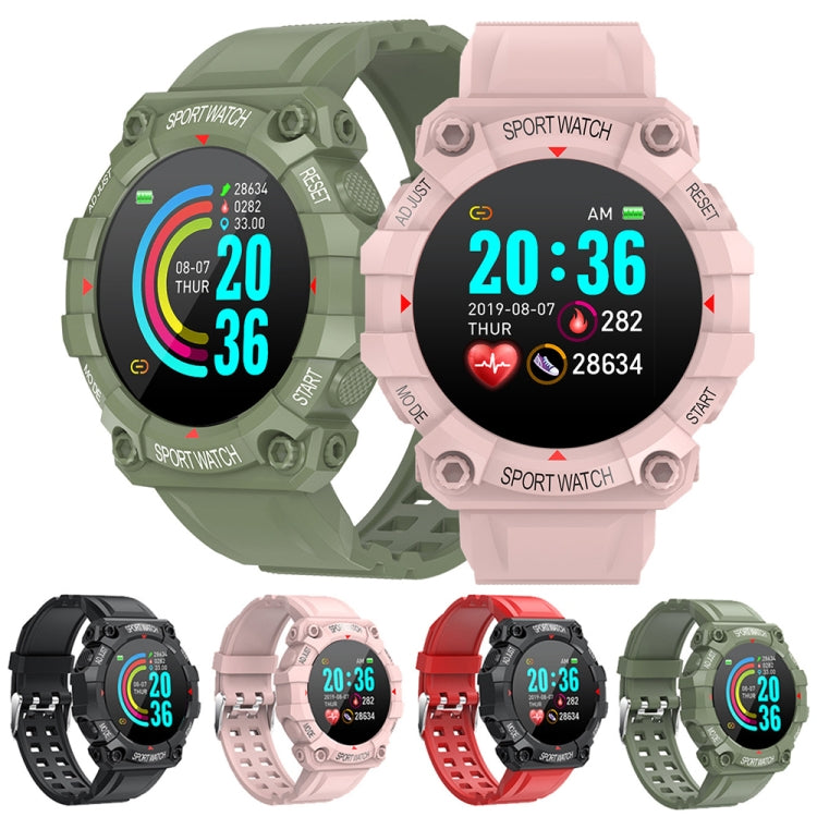 FD68 Montre connectée sport à écran rond couleur 1,3 pouces, support fréquence cardiaque / mode multi-sports, FD68
