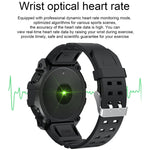 FD68 Montre connectée sport à écran rond couleur 1,3 pouces, support fréquence cardiaque / mode multi-sports, FD68